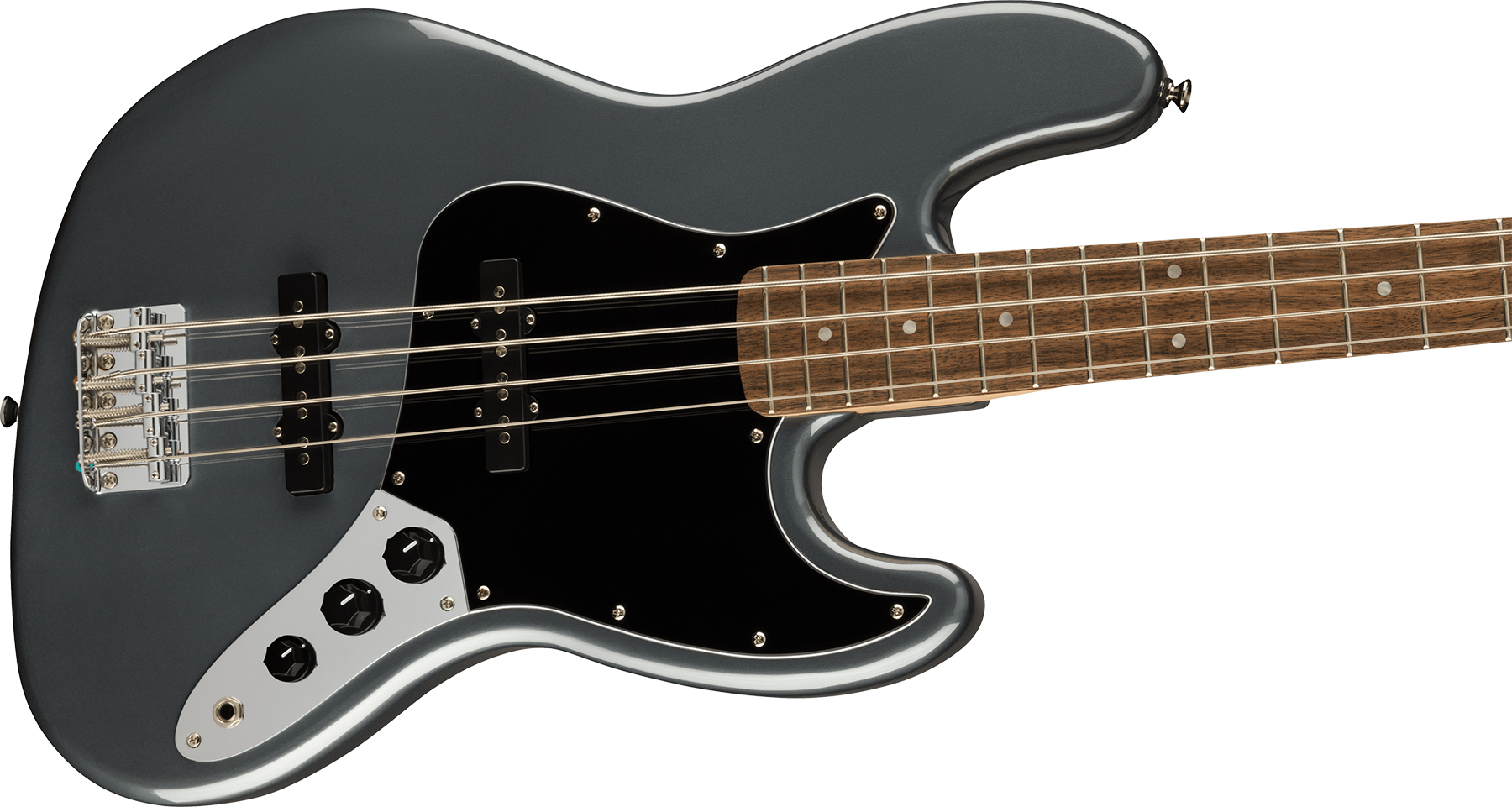 Squier Jazz Bass Affinity 2021 Lau - Charcoal Frost Metallic - Basse Électrique Solid Body - Variation 2