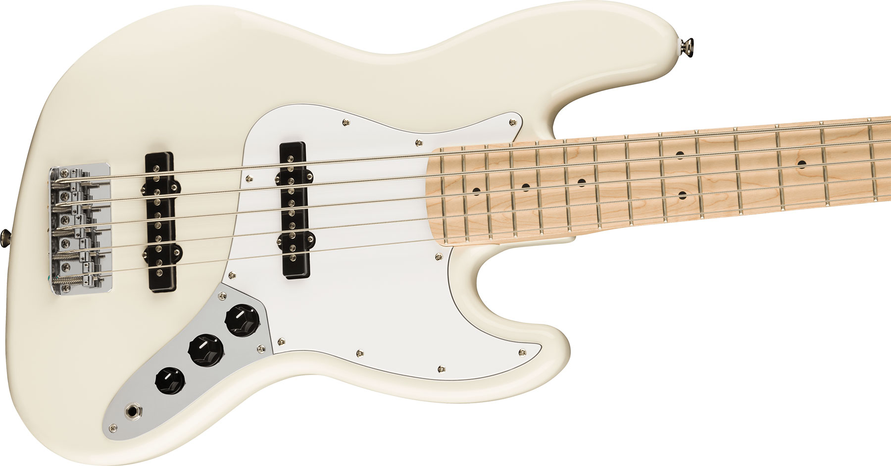 Squier Jazz Bass Affinity V 2021 5-cordes Mn - Olympic White - Basse Électrique Solid Body - Variation 2
