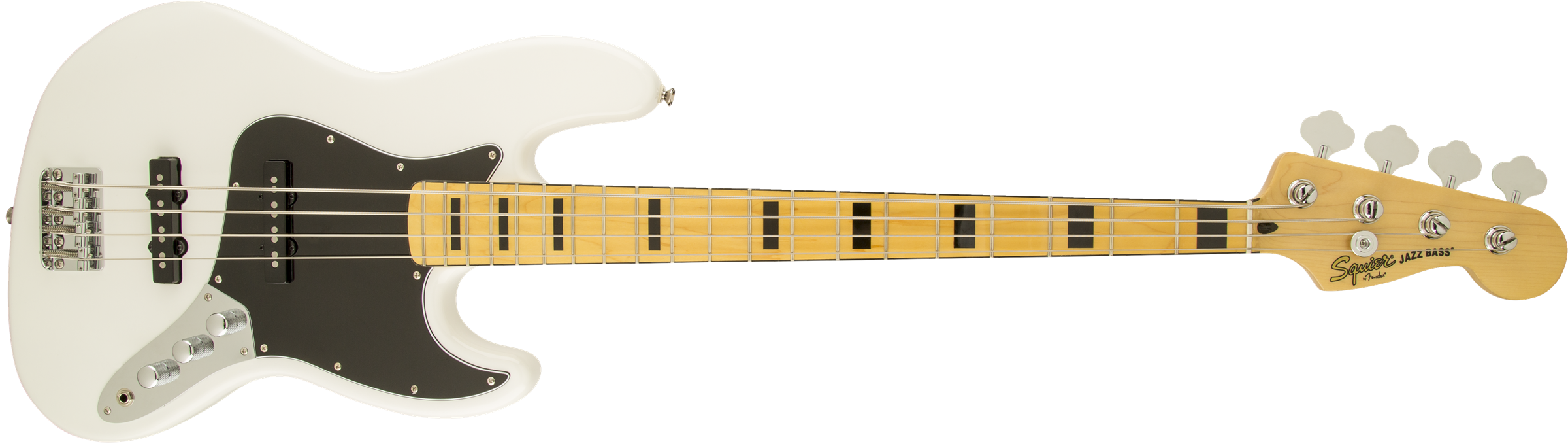 Squier Jazz Bass Vintage Modified 70 2013 Mn Olympic White - Basse Électrique Solid Body - Variation 1