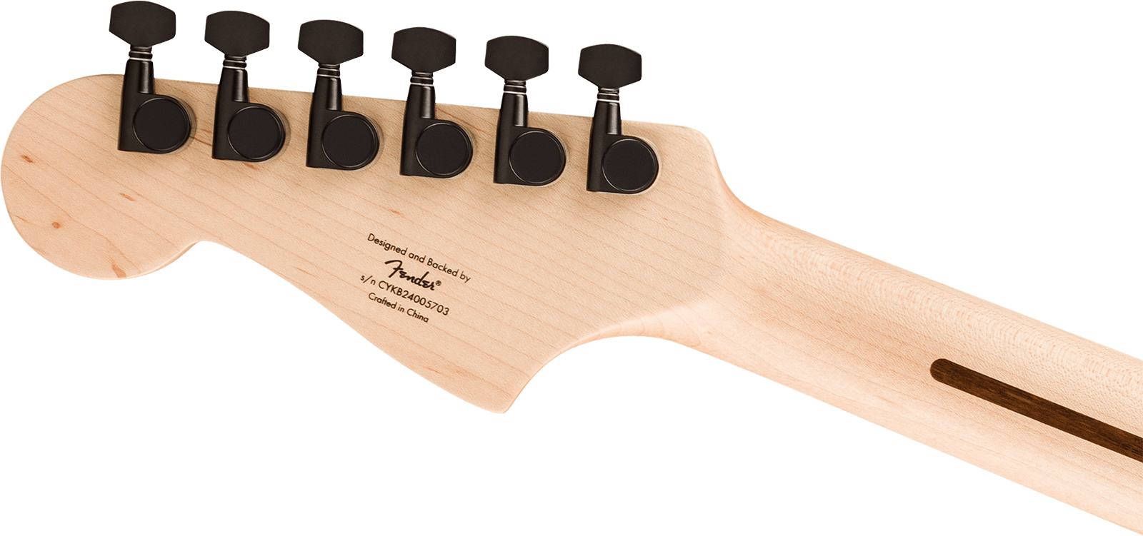 Squier Jazzmaster Affinity Fsr Ltd 2s Trem Lau - Metallic Black - Guitare Électrique RÉtro Rock - Variation 3