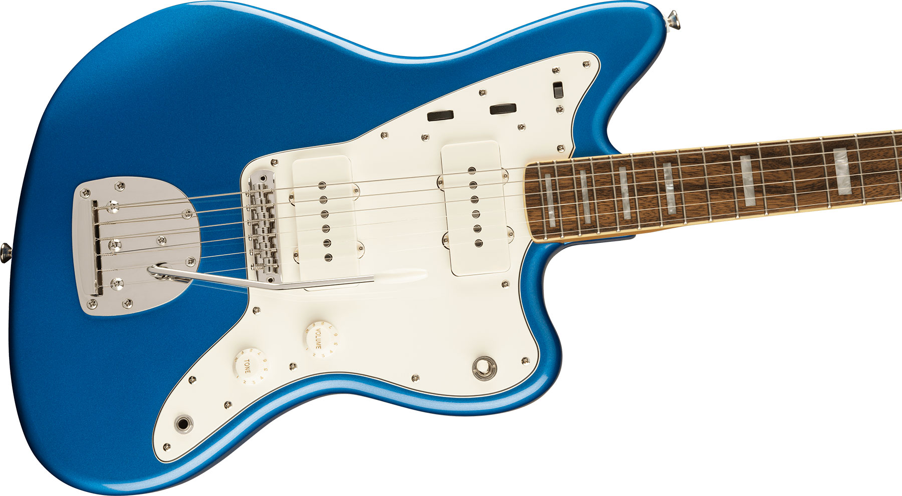Squier Jazzmaster Classic Vibe '70s Fsr Ltd Lau - Lake Placid Blue W/ Matching Headstock - Guitare Électrique RÉtro Rock - Variation 2