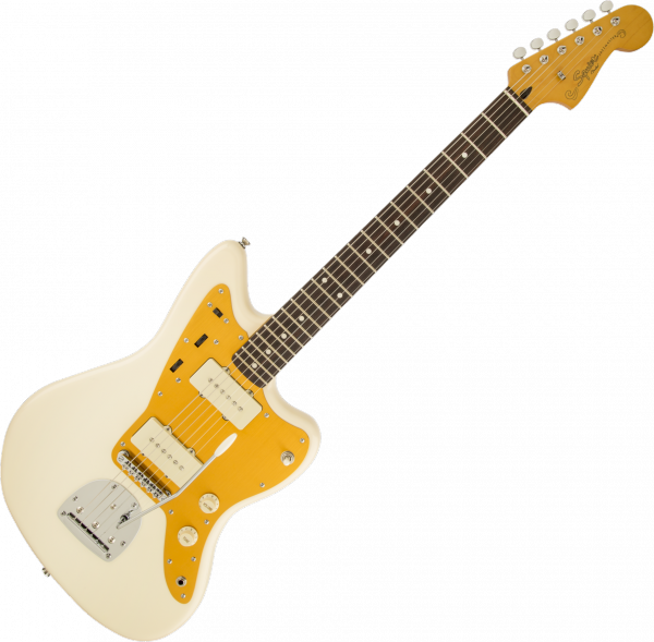Guitare électrique solid body Squier Jazzmaster J Mascis (LAU) - Vintage white
