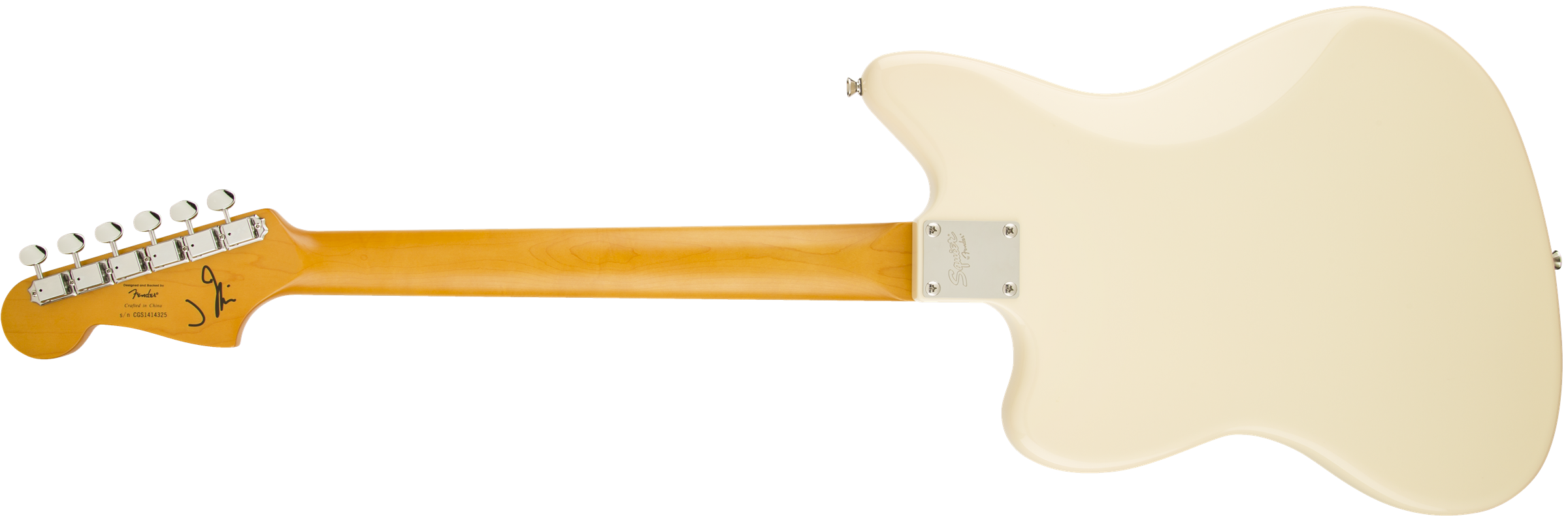 Squier Jazzmaster J Mascis (lau) - Vintage White - Guitare Électrique RÉtro Rock - Variation 1