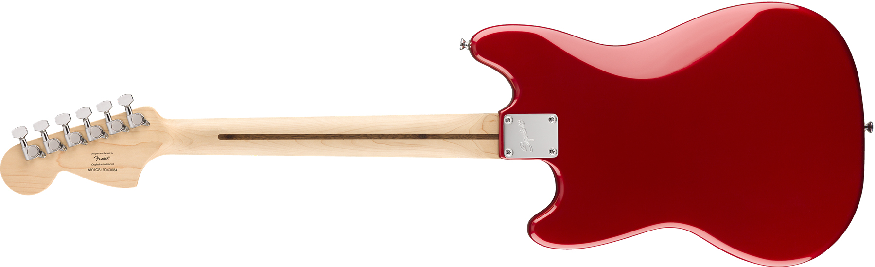 Squier Mustang Bullet Competition Hh Fsr Ht Lau - Candy Apple Red - Guitare Électrique RÉtro Rock - Variation 1