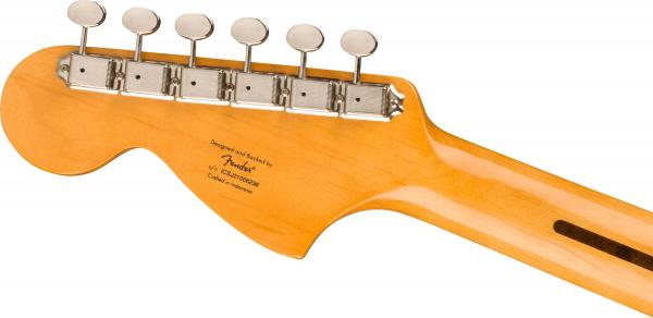 Guitare électrique solid body Squier FSR Classic Vibe '60s Competition Mustang Ltd (LAU) - capri orange w/ dakota red stripes