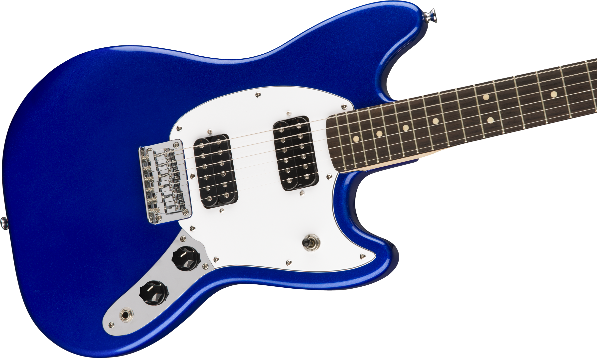Squier Mustang Bullet Hh 2019 Ht Lau - Imperial Blue - Guitare Électrique RÉtro Rock - Variation 1