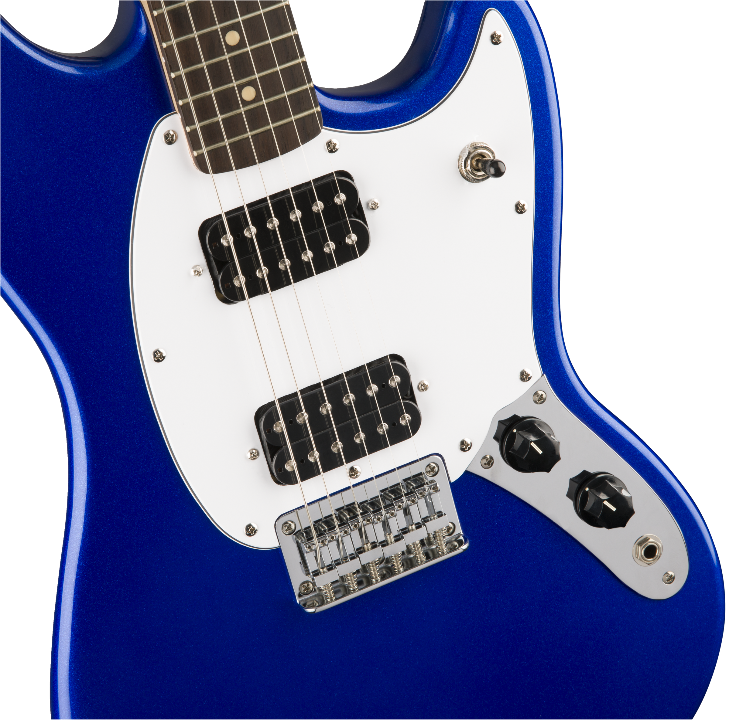 Squier Mustang Bullet Hh 2019 Ht Lau - Imperial Blue - Guitare Électrique RÉtro Rock - Variation 2