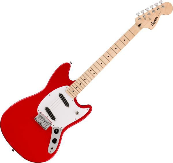 La guitare Squier Sonic Mustang MN Torino Red / Test, Comparatif et Avis