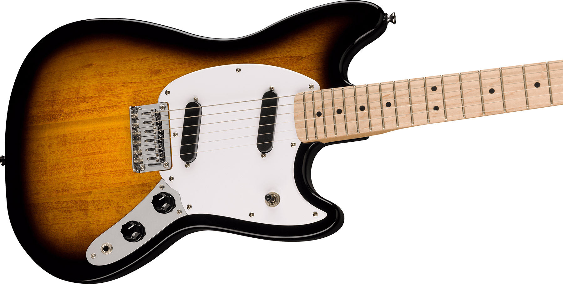 Squier Mustang Sonic 2s Ht Mn - 2-color Sunburst - Guitare Électrique RÉtro Rock - Variation 2