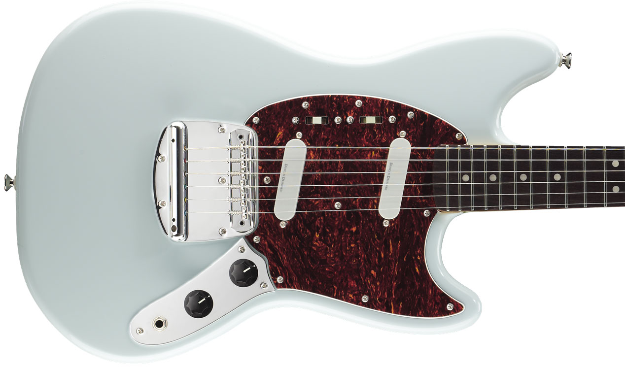 Squier Mustang Vintage Modified Ss Lau - Sonic Blue - Guitare Électrique RÉtro Rock - Variation 1