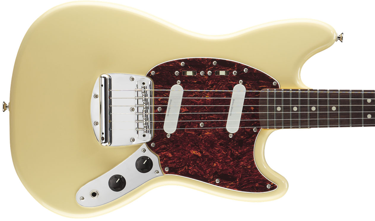 Squier Mustang Vintage Modified Ss Lau - Vintage White - Guitare Électrique RÉtro Rock - Variation 1