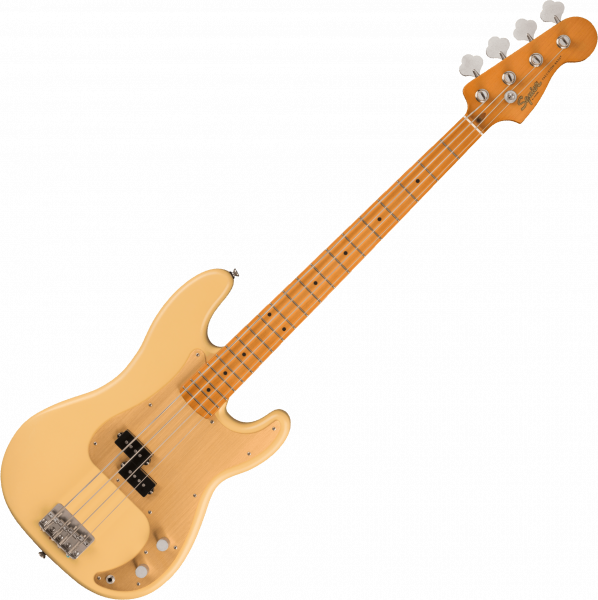 Basse électrique solid body Squier Precision Bass 40th Anniversary - Satin vintage blonde