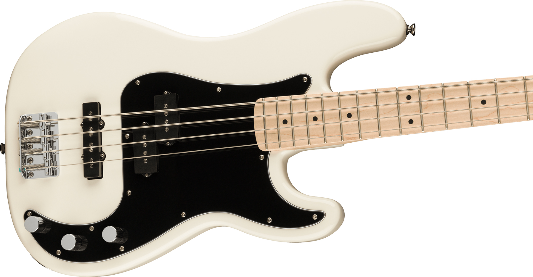 Squier Precision Bass Affinity Pj 2021 Mn - Olympic White - Basse Électrique Solid Body - Variation 2