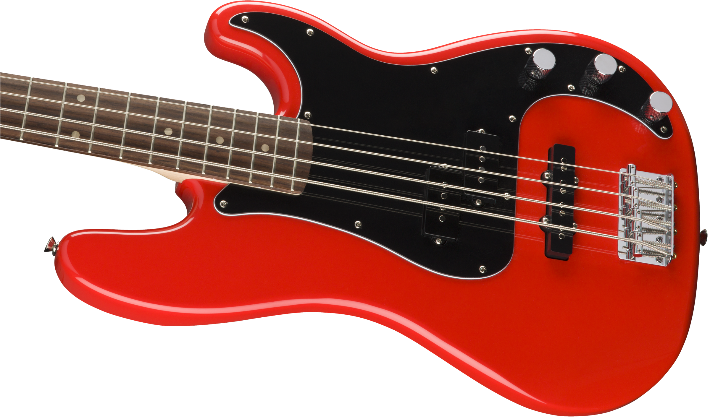 Squier Precision Bass Affinity Series Pj (lau) - Race Red - Basse Électrique Solid Body - Variation 4