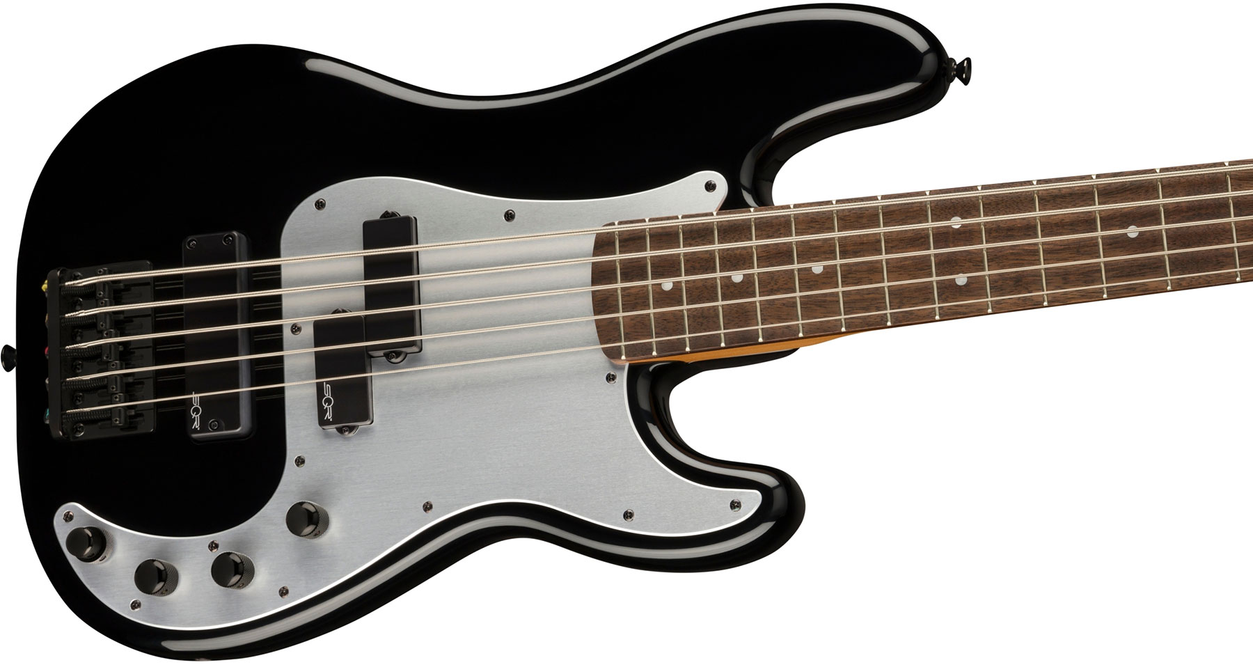 Squier Precision Bass Ph V Contemporary Active 5c Lau - Black - Basse Électrique Solid Body - Variation 2