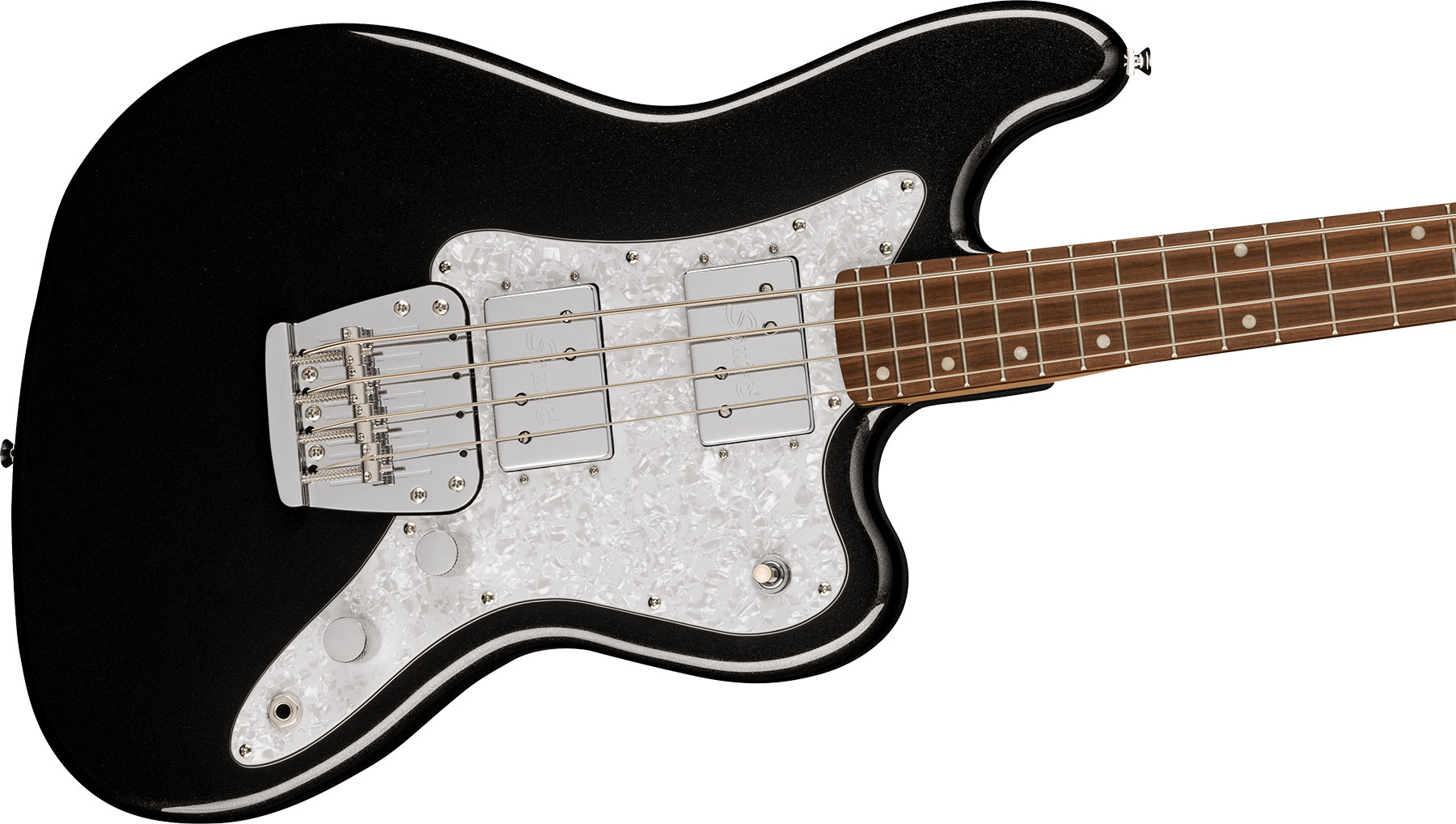 Squier Rascal Bass Hh Paranormal 2h Lau - Metallic Black - Basse Électrique Solid Body - Variation 2