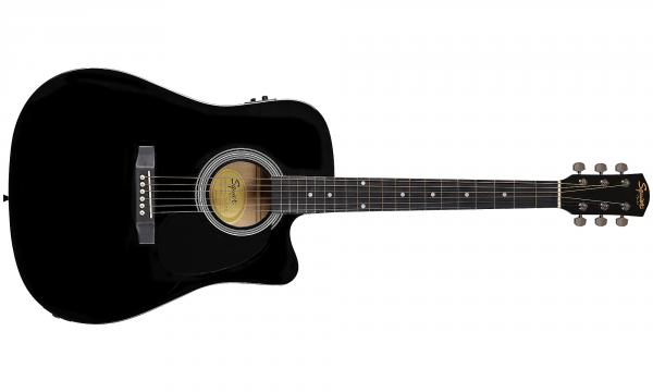 Guitare electro acoustique Squier SA-105CE - black