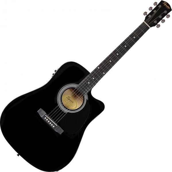 Guitare electro acoustique Squier SA-105CE - Black