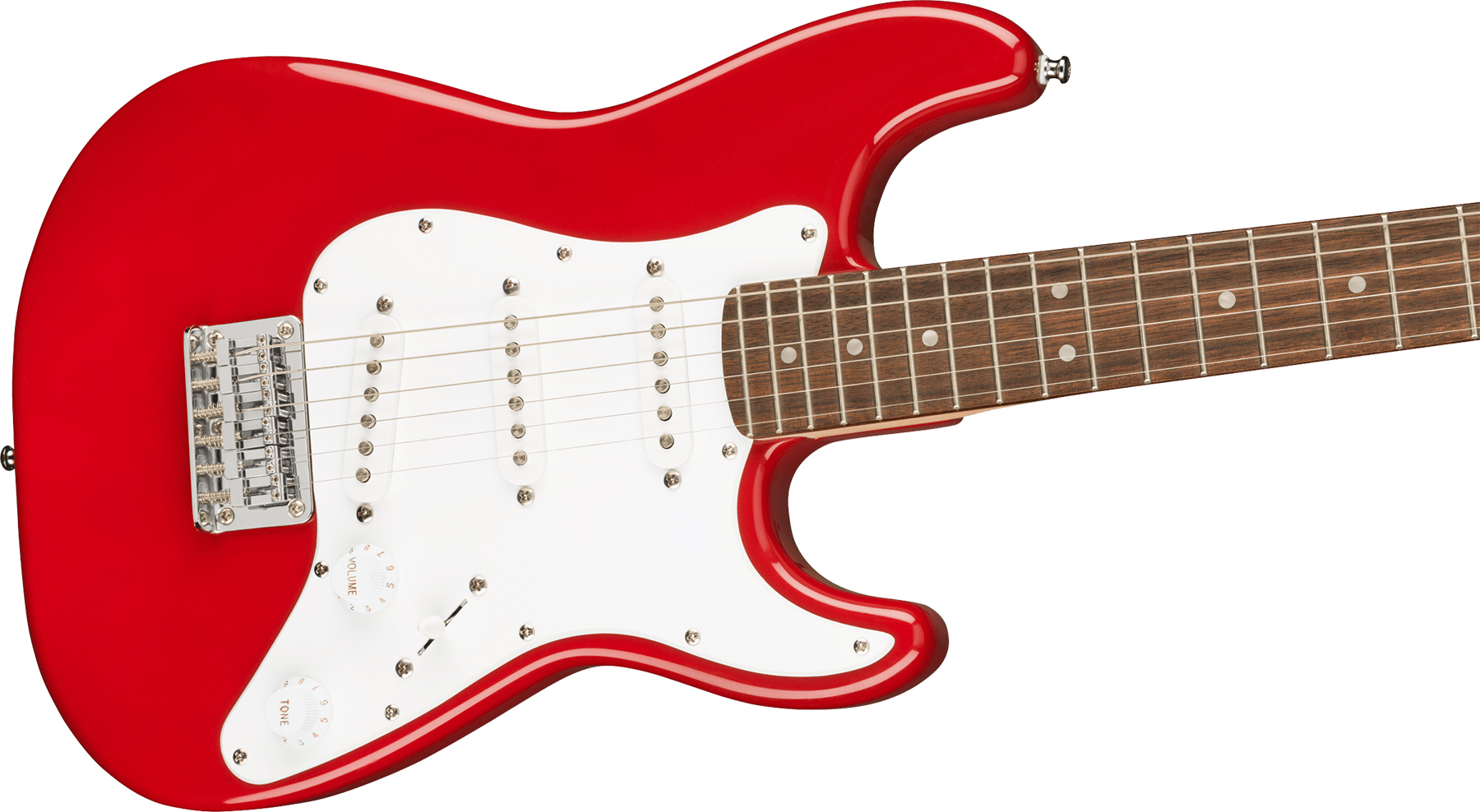 Squier Mini Strat V2 Ht Sss Lau - Dakota Red - Guitare Électrique Forme Str - Variation 2