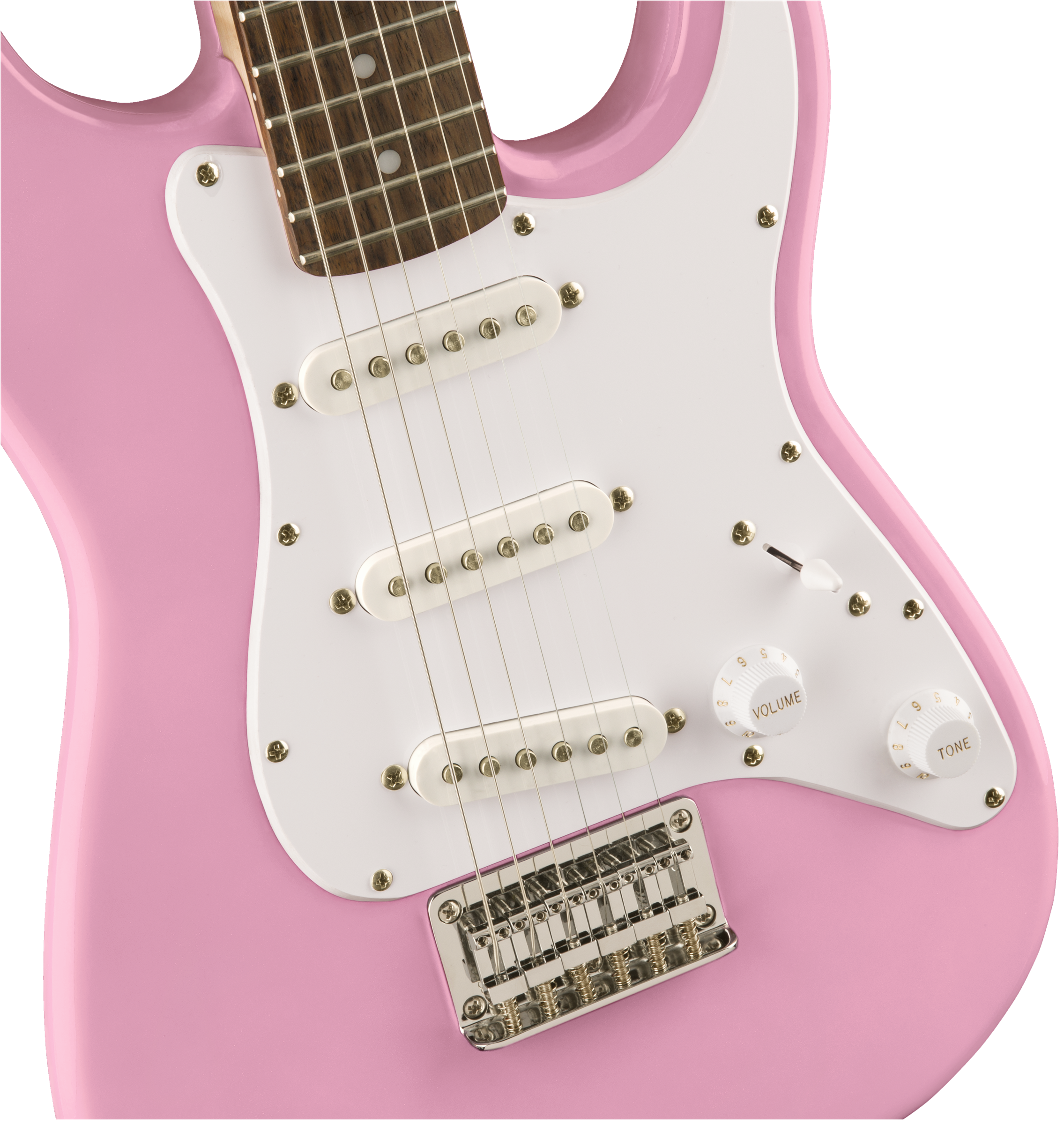 Squier Squier Mini Strat V2 Ht Sss Lau - Pink - Guitare Électrique Enfant - Variation 3