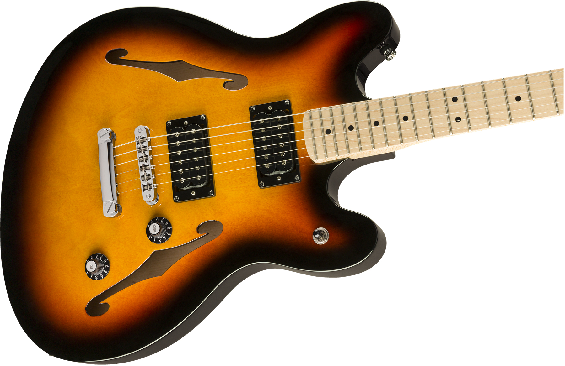 Squier Starcaster Affinity 2019 Hh Ht Mn - 3-color Sunburst - Guitare Électrique RÉtro Rock - Variation 2