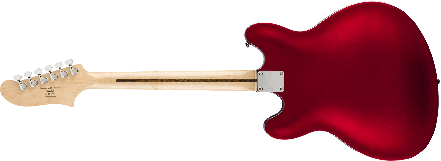 Squier Starcaster Affinity 2019 Hh Ht Mn - Candy Apple Red - Guitare Électrique 1/2 Caisse - Variation 1