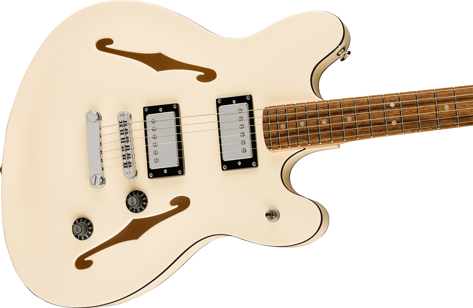Squier Starcaster Deluxe Affinity Ind 2h Ht Lau - Olympic White - Guitare Électrique RÉtro Rock - Variation 2