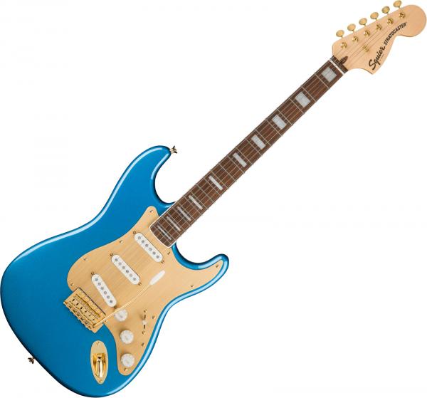 Guitare électrique solid body Squier 40th Anniversary Stratocaster Gold Edition - Lake placid blue