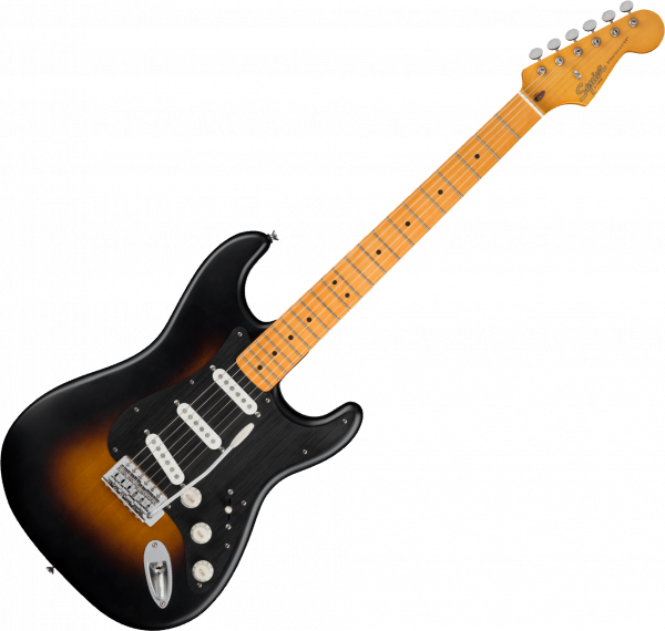 Guitare électrique solid body Squier 40th Anniversary Stratocaster Vintage Edition - Satin wide 2-color sunburst