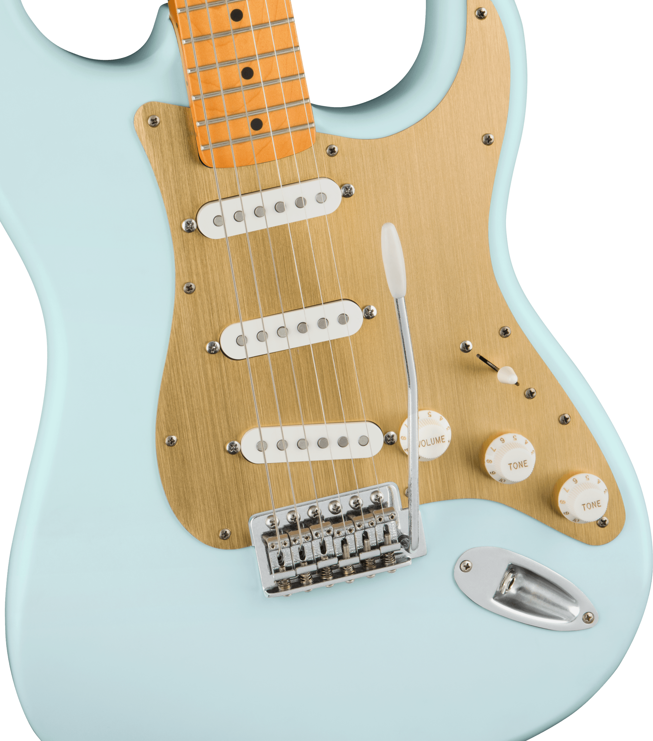 Squier Strat 40th Anniversary Vintage Edition Mn - Satin Sonic Blue - Guitare Électrique Forme Str - Variation 1