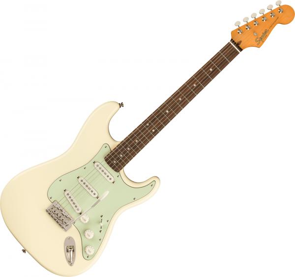 Guitare électrique solid body Squier FSR Classic Vibe '60s Stratocaster (LAU) - Olympic white