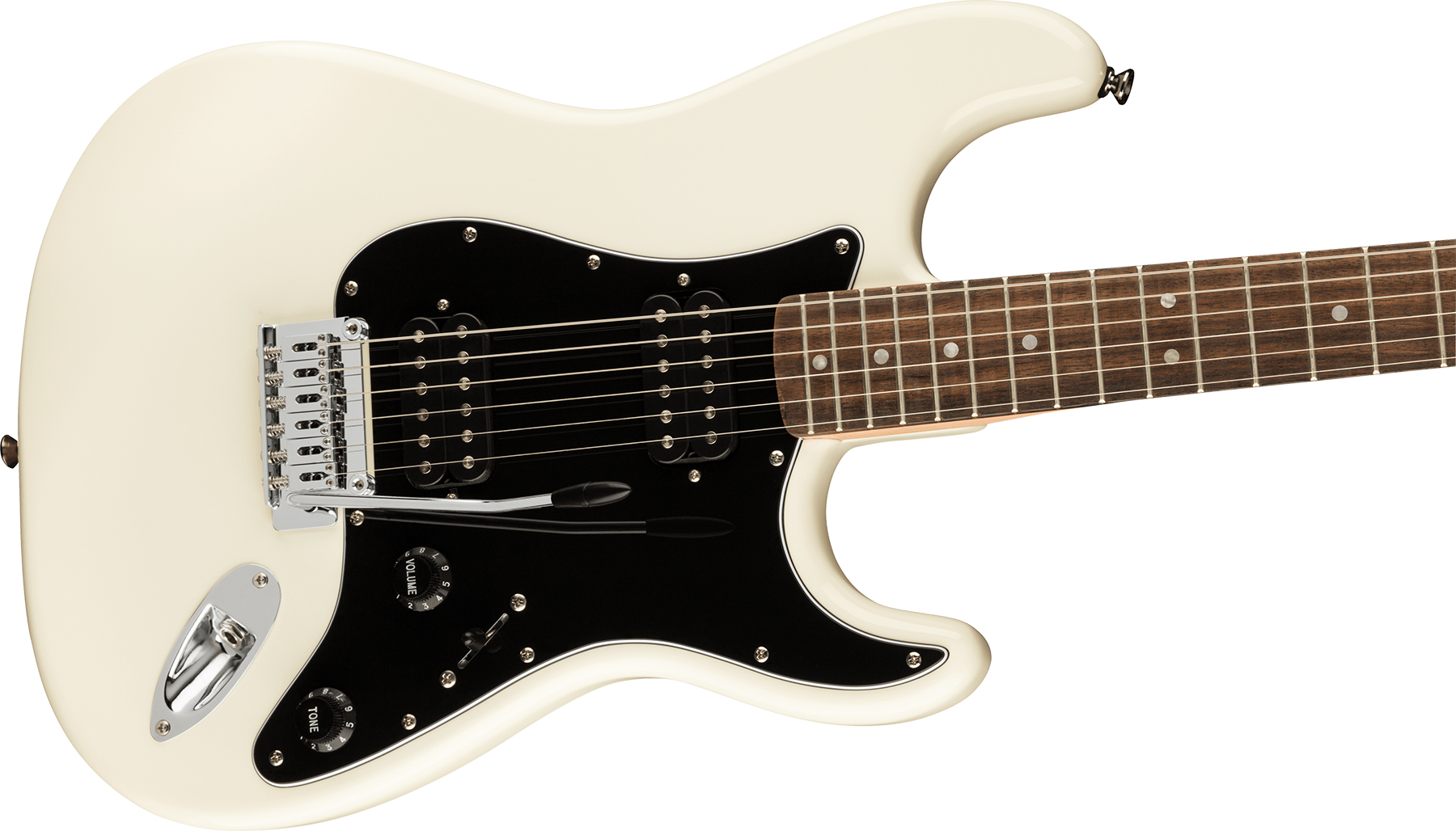 Squier Strat Affinity 2021 Hh Trem Lau - Olympic White - Guitare Électrique Forme Str - Variation 2