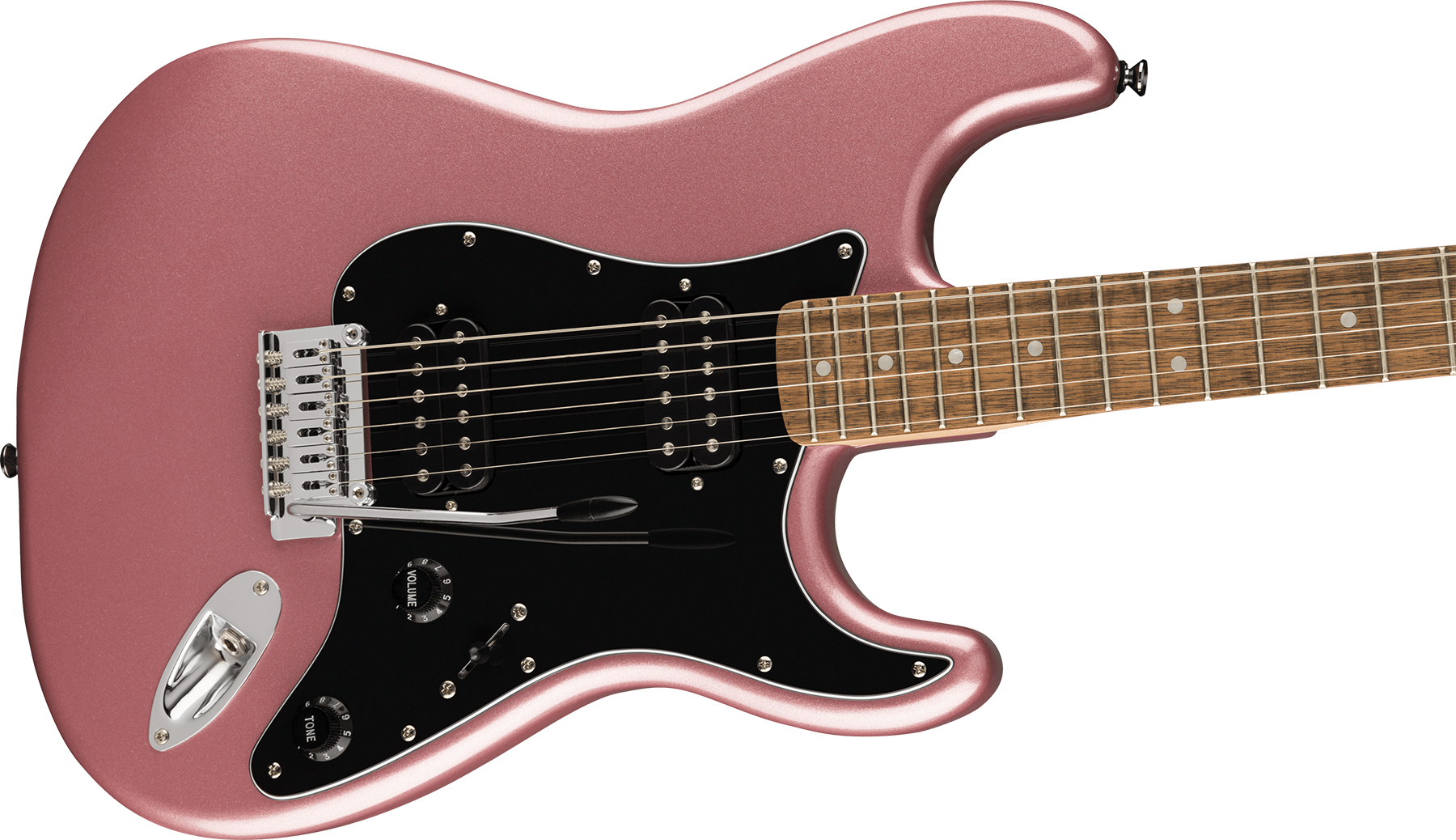 Squier Strat Affinity 2021 Hh Trem Lau - Burgundy Mist - Guitare Électrique Forme Str - Variation 2