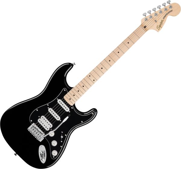 Guitare électrique solid body Squier FSR Affinity Series Stratocaster HSS Black Pickguard Ltd - Black