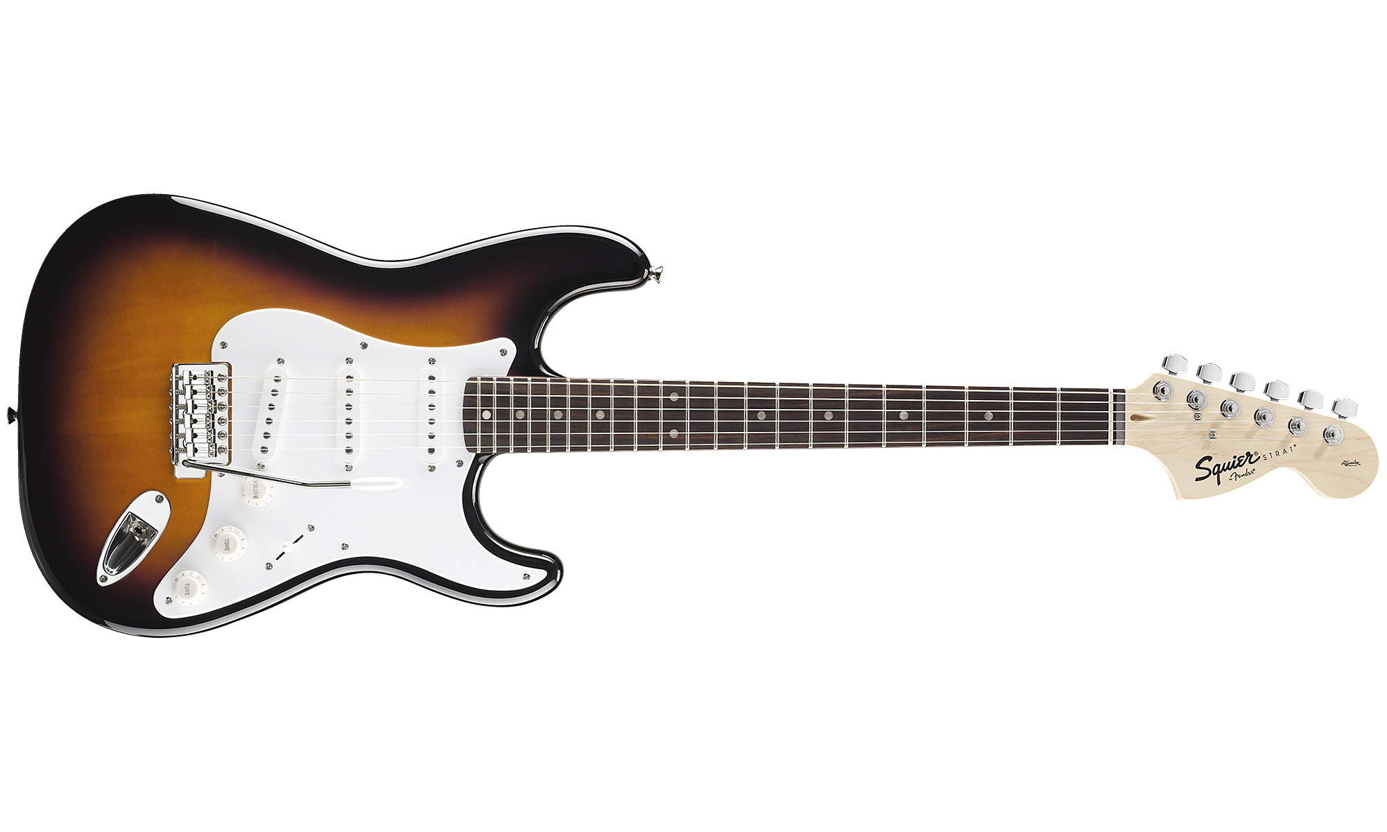 Squier Strat Affinity Series 3s Lau - Brown Sunburst - Guitare Électrique Forme Str - Variation 1