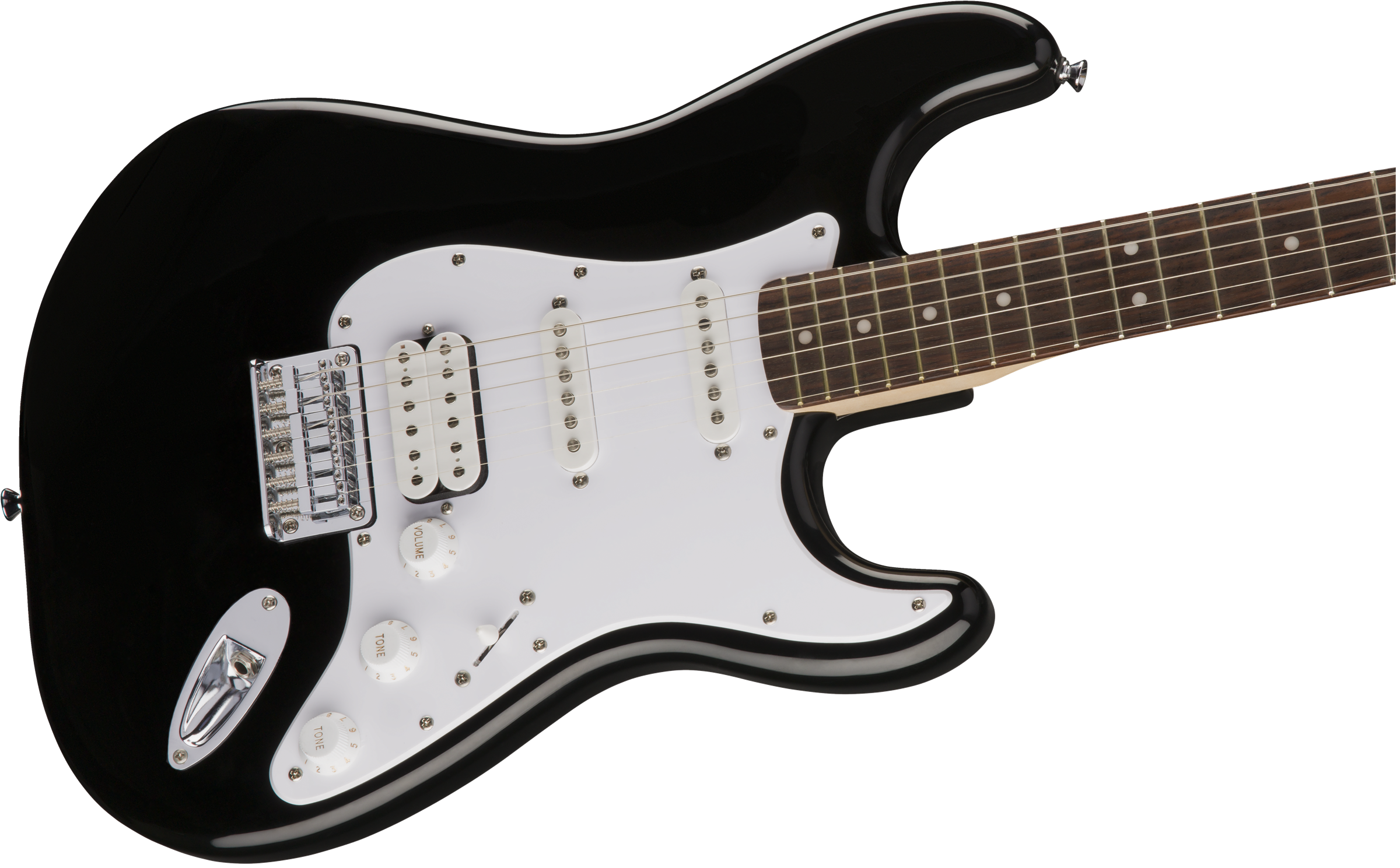 Squier Strat Bullet Ht Hss Lau - Black - Guitare Électrique Forme Str - Variation 3