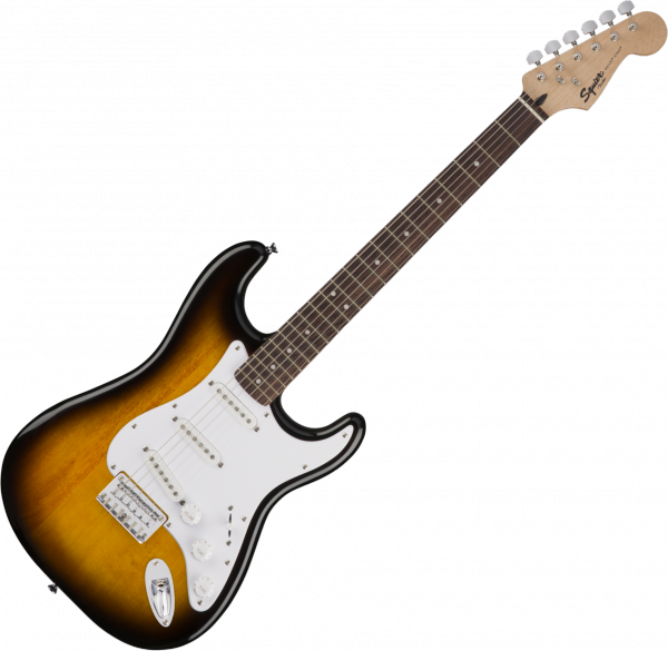 Guitare électrique solid body Squier Bullet Stratocaster HT SSS (LAU) - Brown sunburst