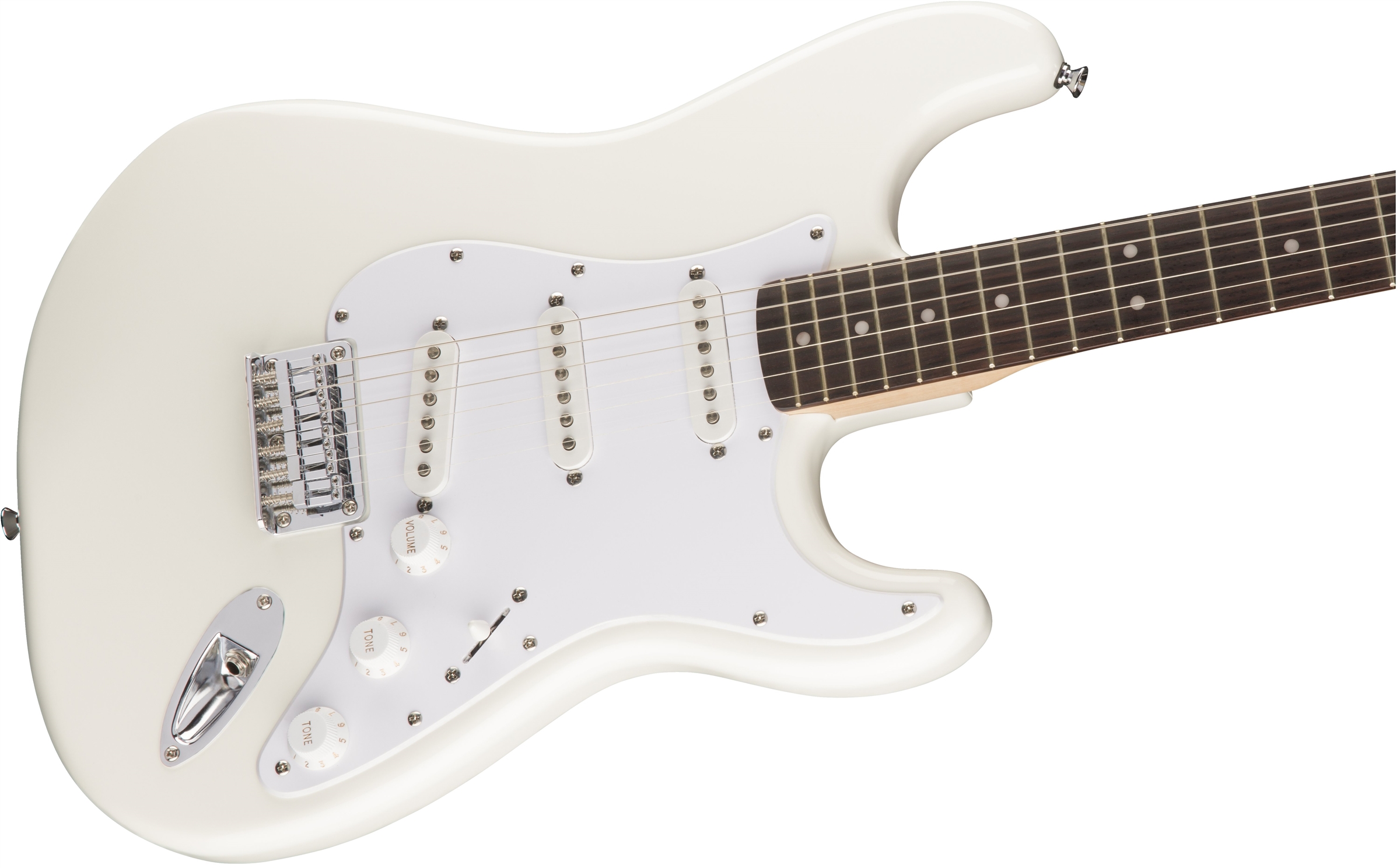 Squier Strat Bullet Ht Sss Rw - Arctic White - Guitare Électrique Forme Str - Variation 2