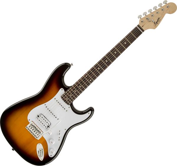 Guitare électrique solid body Squier Bullet Stratocaster HSS (LAU) - Brown sunburst