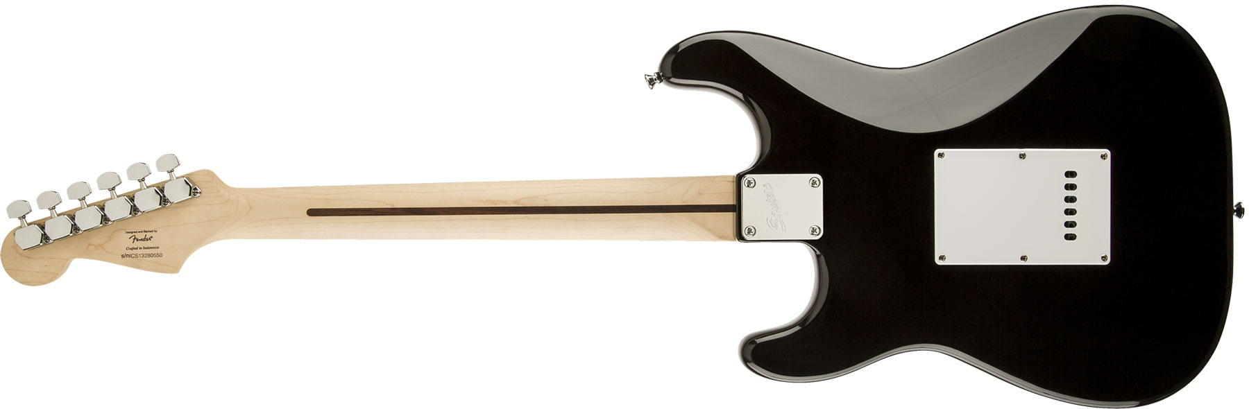 Squier Strat Bullet Sss Trem Lau - Black - Guitare Électrique Forme Str - Variation 1