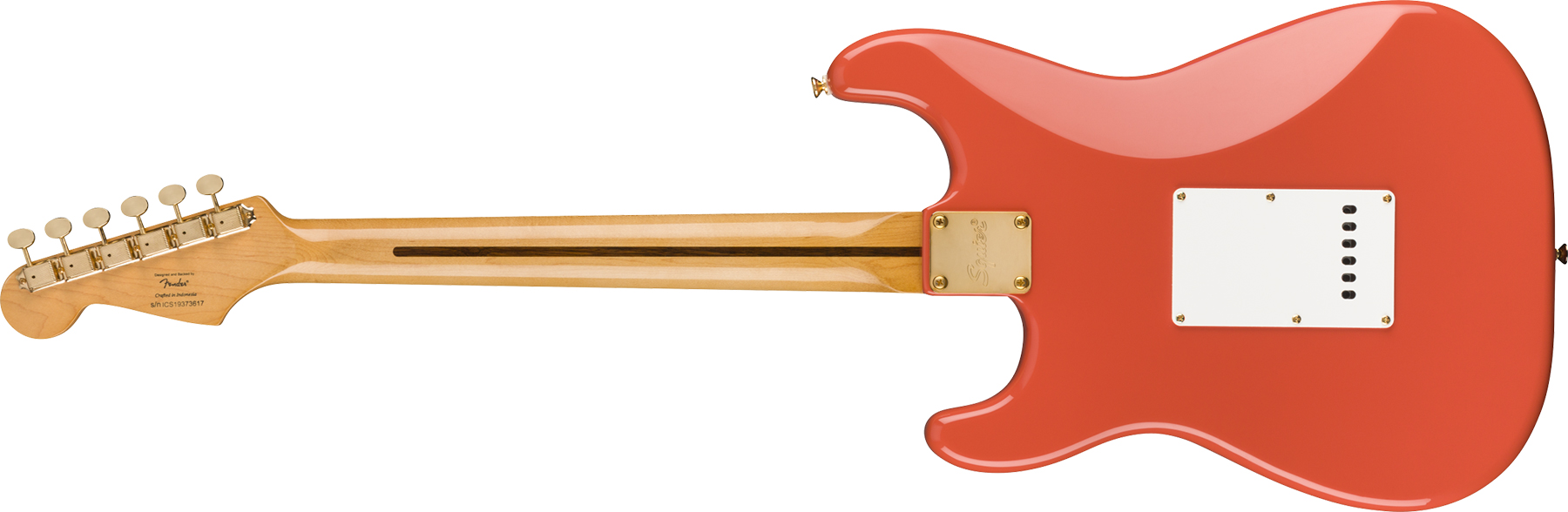 Squier Strat Classic Vibe '50s Fsr Ltd Mn - Fiesta Red With Gold Hardware - Guitare Électrique Forme Str - Variation 1