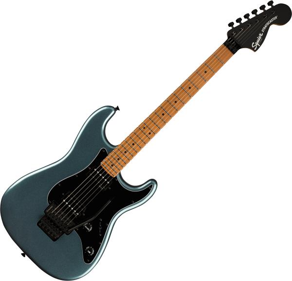 Guitare électrique solid body Squier Contemporary Stratocaster HH FR (MN) - Gunmetal metallic