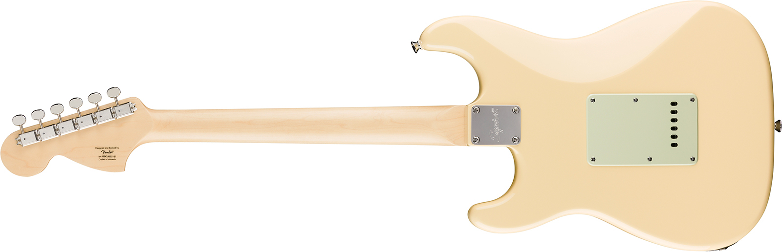 Squier Strat Deluxe Paranormal Hs Trem Lau - Vintage White - Guitare Électrique Forme Str - Variation 1