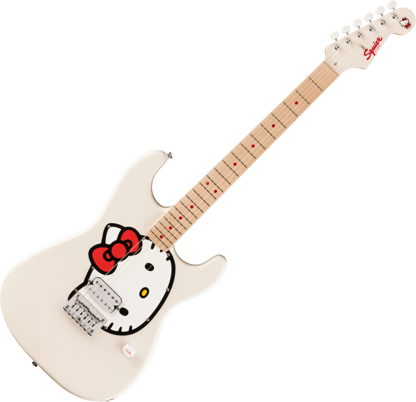 Squier Fender x Hello Kitty Stratocaster - white Str shape