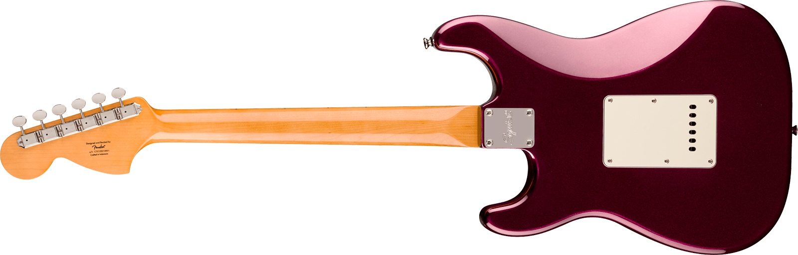 Squier Strat Hss 70s Classic Vibe Fsr Ltd Trem Mn - Oxblood - Guitare Électrique Forme Str - Variation 1