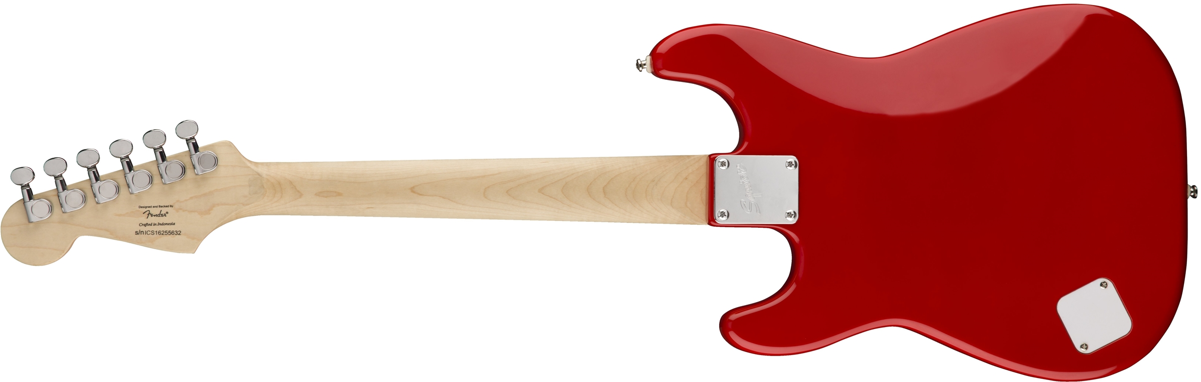 Squier Strat Mini V2 Sss Ht Rw - Torino Red - Guitare Électrique Enfant - Variation 1