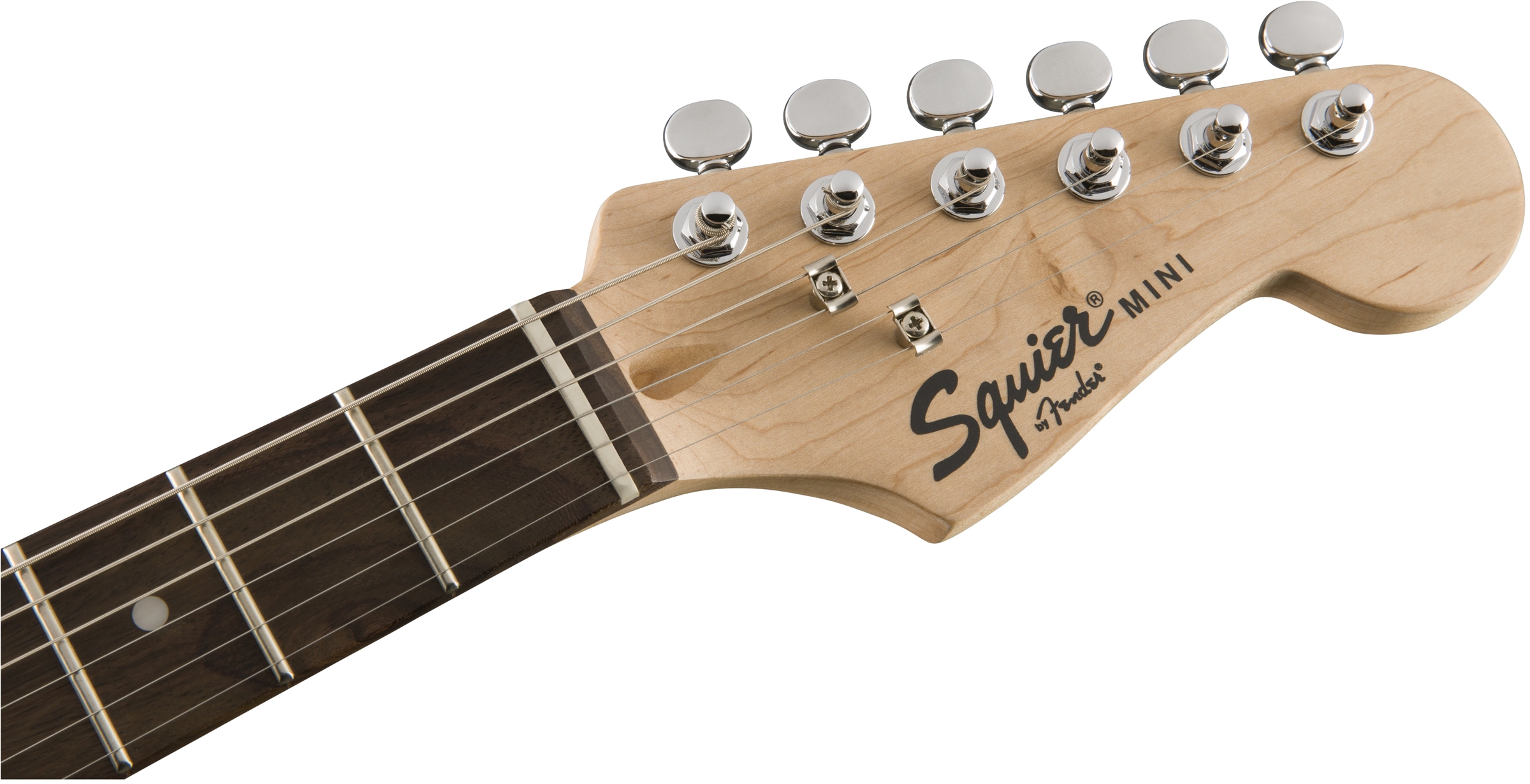 Squier Strat Mini V2 Sss Ht Rw - Black - Guitare Électrique Enfant - Variation 2