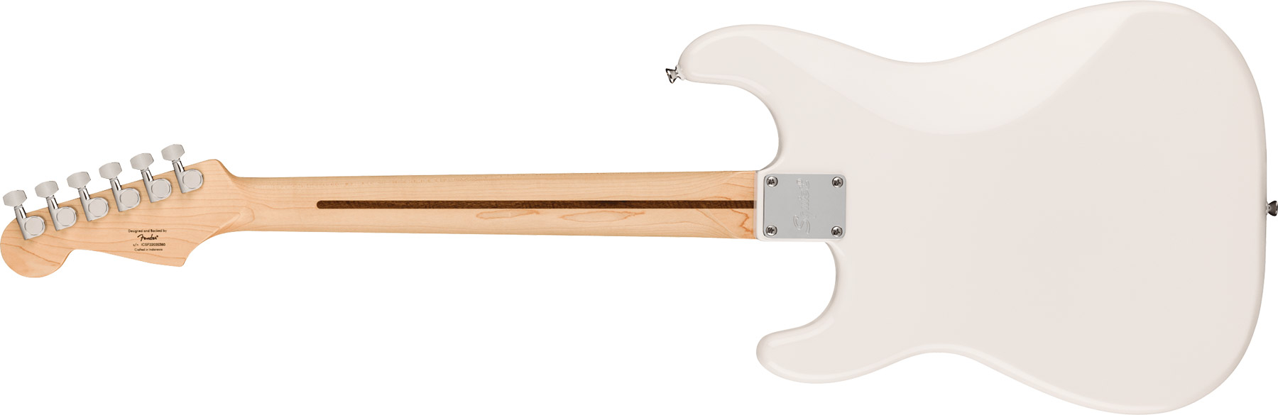 Squier Strat Sonic Hardtail 3s Ht Mn - Arctic White - Guitare Électrique Forme Str - Variation 1