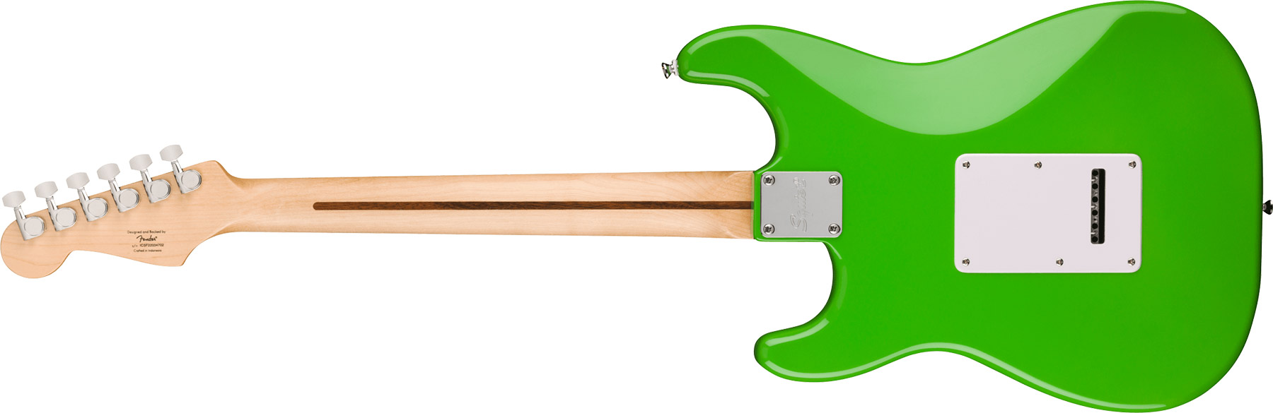 Squier Strat Sonic Hss Trem Lau - Lime Green - Guitare Électrique Forme Str - Variation 1