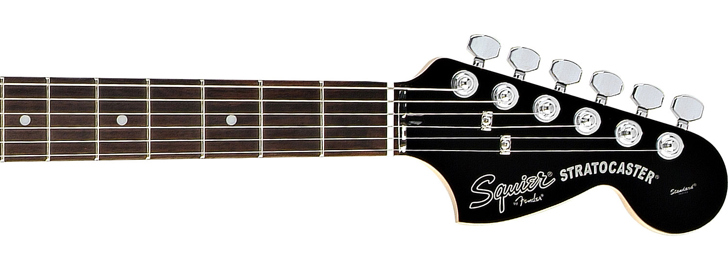 Squier Black & Chrome Standard Strat Hss (rw) - Black - Guitare Électrique Forme Str - Variation 3